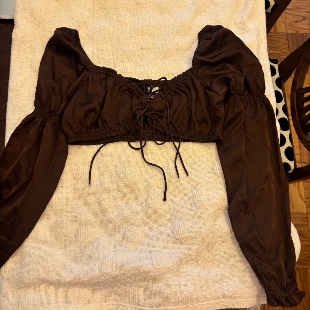 Elegant Brown Women's Top